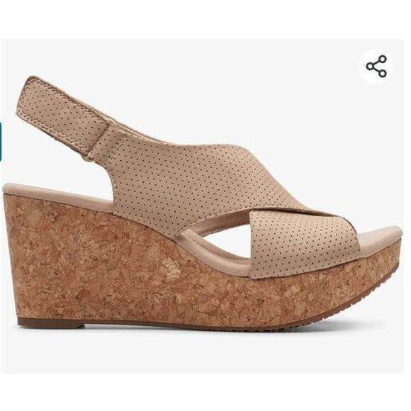 Clarks Annadel Parker Slingback Wedge Sandals Women's - Picture 5 of 6